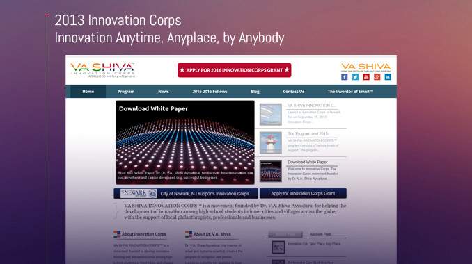 Innovation Corps Launched by Shiva in Newark, New Jersey