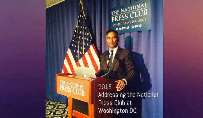 Shiva Ayyadurai Addressing the National Press Club at Washington DC