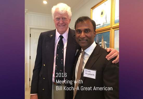 Shiva Ayyadurai Meeting with Bill Koch - A Great American