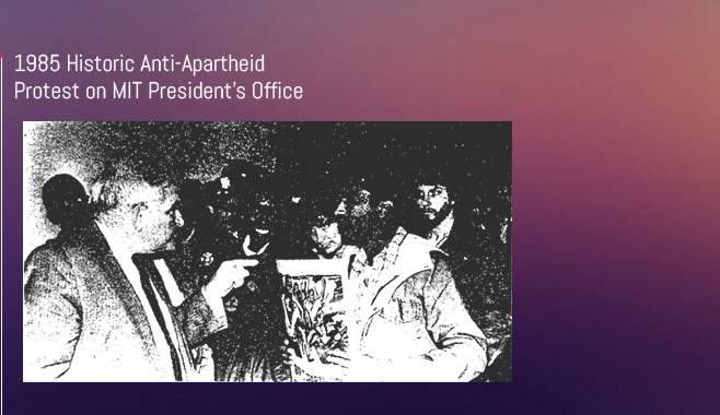 Shiva Ayyadurai Leads Historic Anti-Apartheid Protest on MIT President's Office