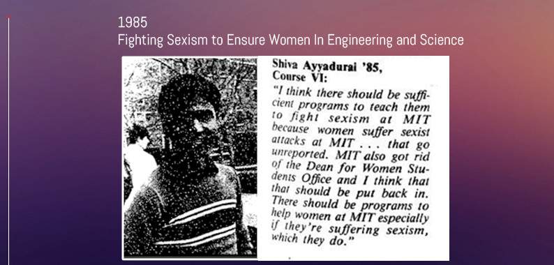 Shiva Ayyadurai Fights Against Sexism to Ensure Women In Engineering and Science