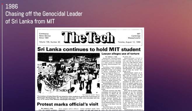 Shiva Ayyadurai Participates in Protest and Chasing off the Genocidal Leader of Sri Lanka from MIT