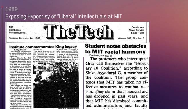 Shiva Ayyadurai Exposes Hypocrisy of “Liberal” Intellectuals at MIT