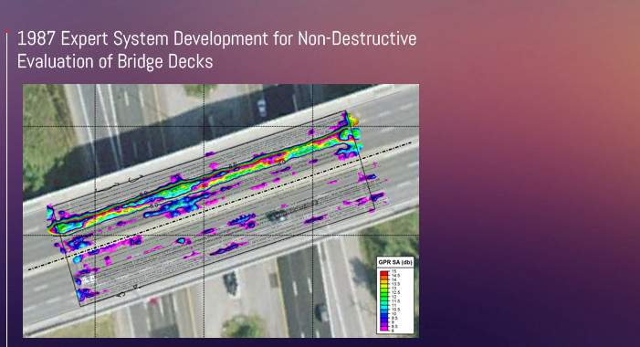 System for non-destructive evaluation of bridge decks