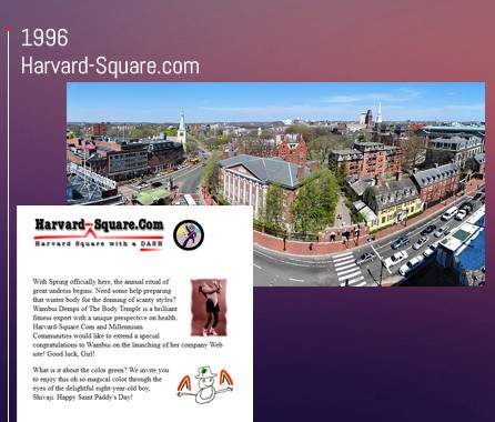 Harvard-Online was a pioneering online community aimed at local businesses in Harvard Square