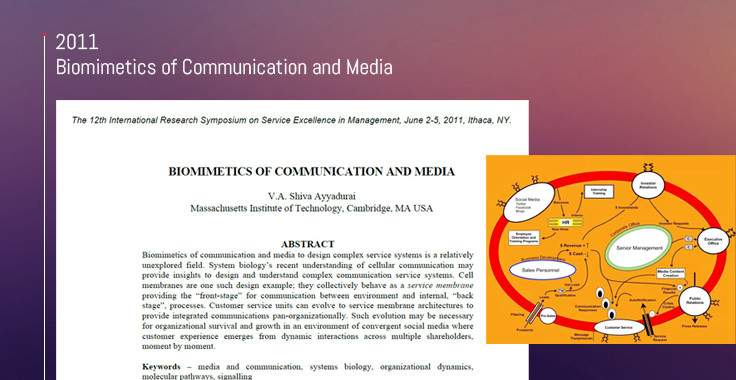 Shiva Ayyadurai publishes paper on biomimetics of communication and media
