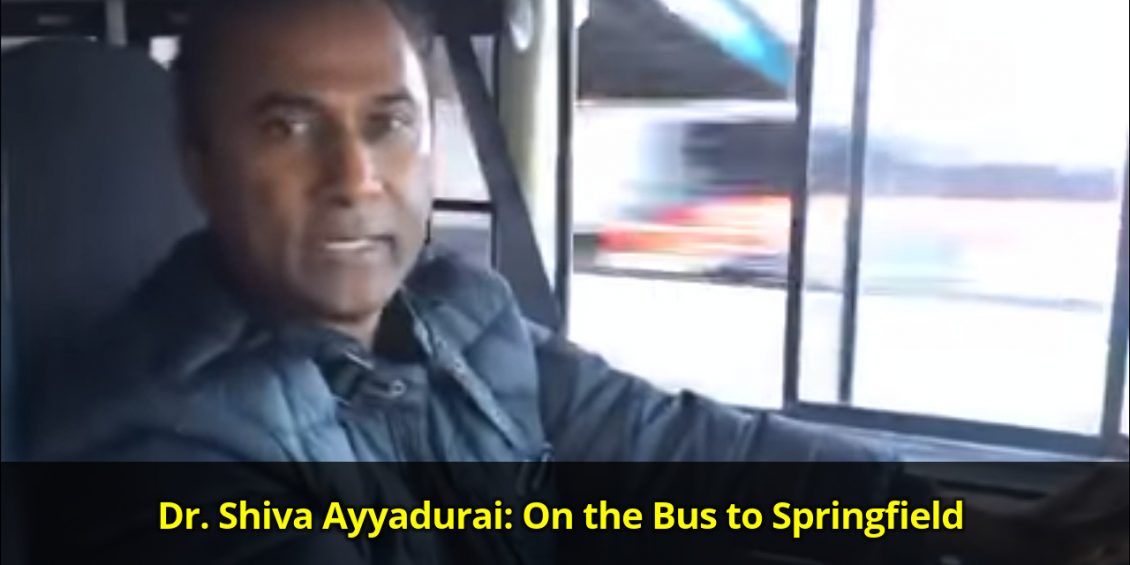 Dr. Shiva Ayyadurai is on the way to the beautiful city of Springfield, MA to collect signatures for putting him on the ballot.