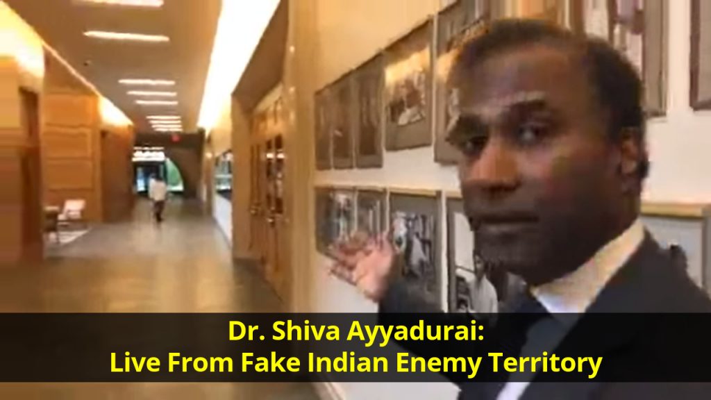 Dr. Shiva Ayyadurai: Live From Fake Indian Enemy Territory