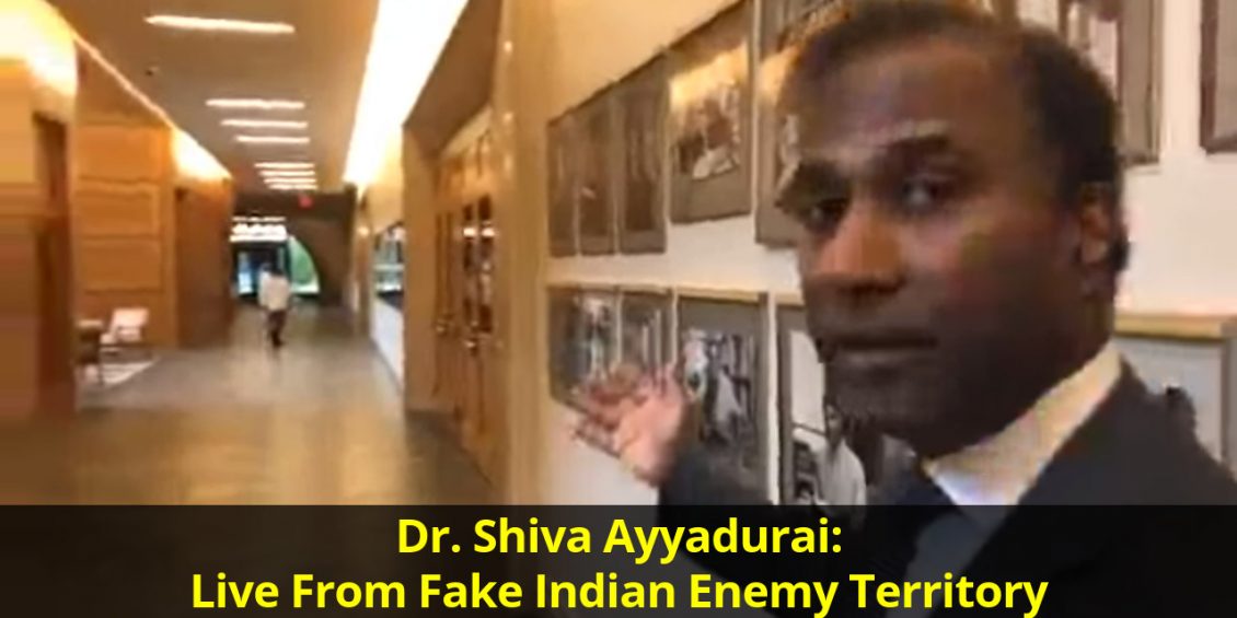 Dr. Shiva Ayyadurai: Live From Fake Indian Enemy Territory