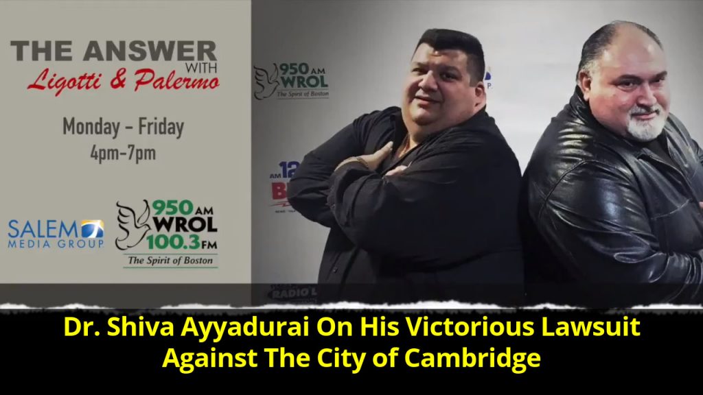 Dr. Shiva Ayyadurai On His Victorious Lawsuit Against The City of Cambridge