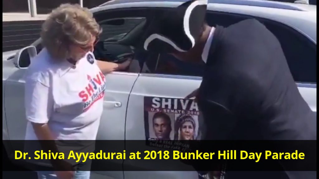 Dr. Shiva Ayyadurai at 2018 Bunker Hill Day Parade