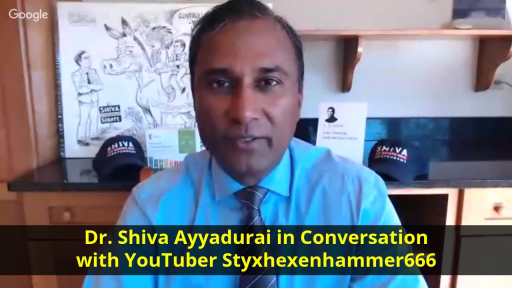 Dr. Shiva Ayyadurai in conversation with YouTuber Styxhexenhammer666