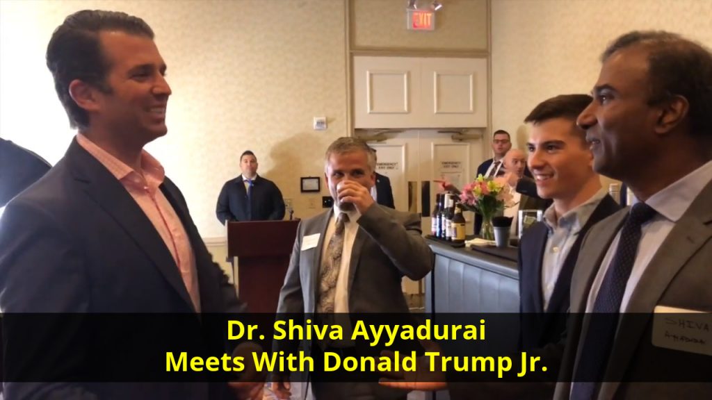 Dr. Shiva Ayyadurai Meets With Donald Trump Jr.