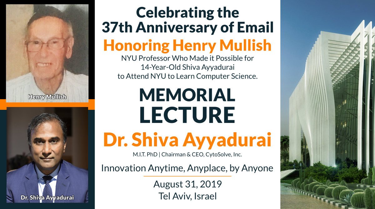 Henry Mullish Memorial Lecture by Dr. Shiva Ayyadurai