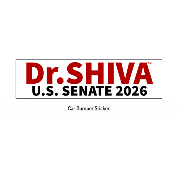 Dr.SHIVA 2026 Bumper Sticker Only (includes shipping)