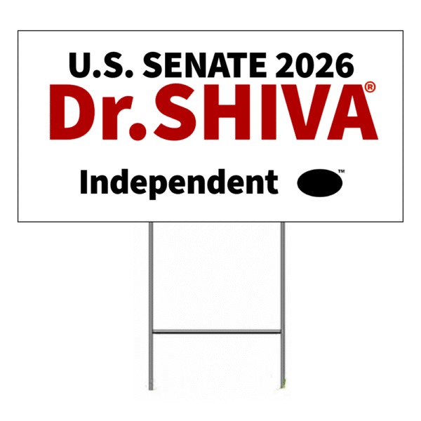 Dr.SHIVA 2026 Lawn Sign Only