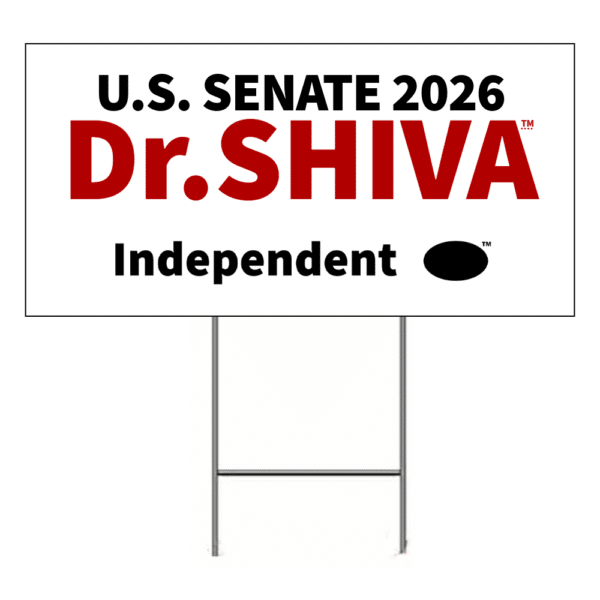 Dr.SHIVA 2026 Lawn Sign Only